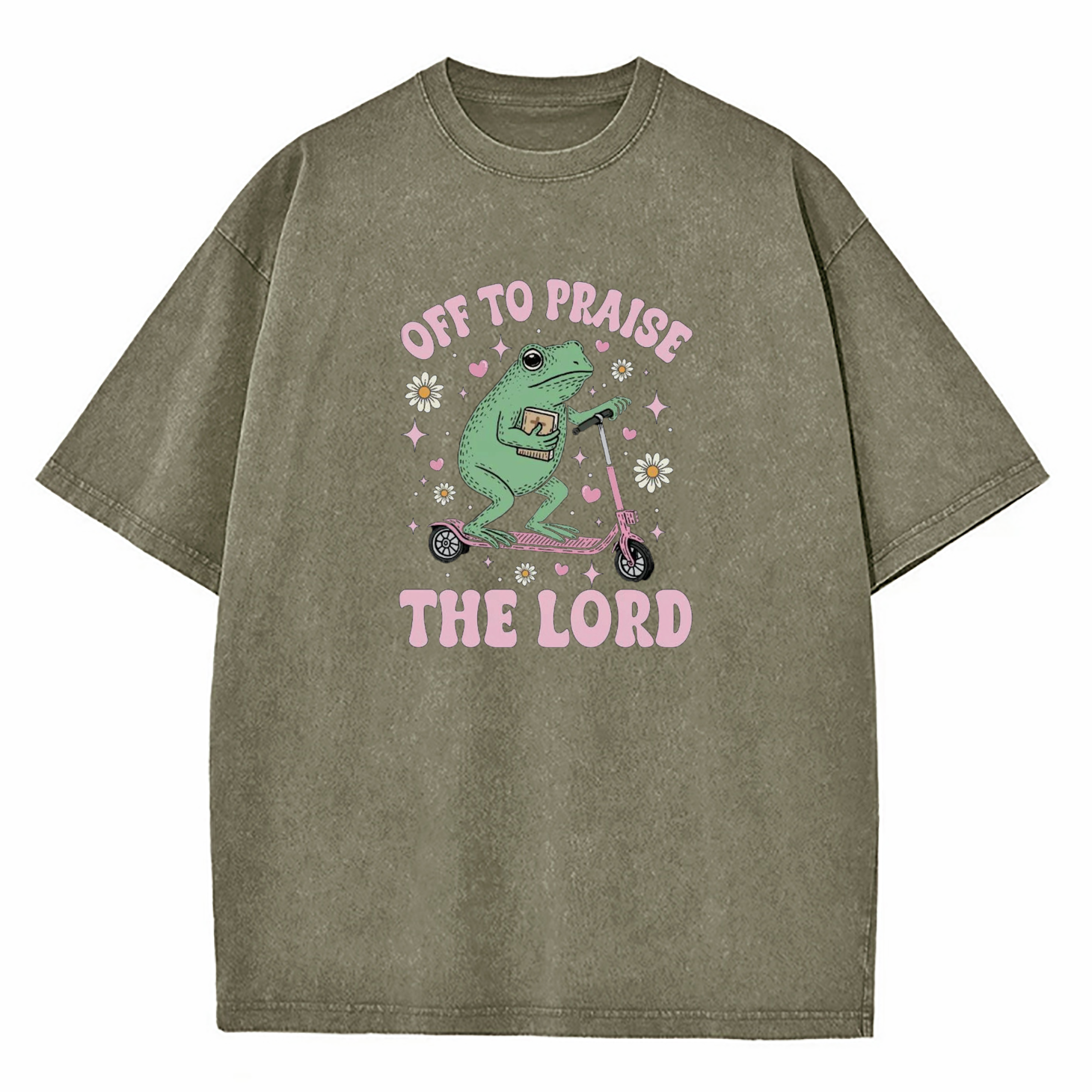 Off To Praise The Lord Washed T-Shirt