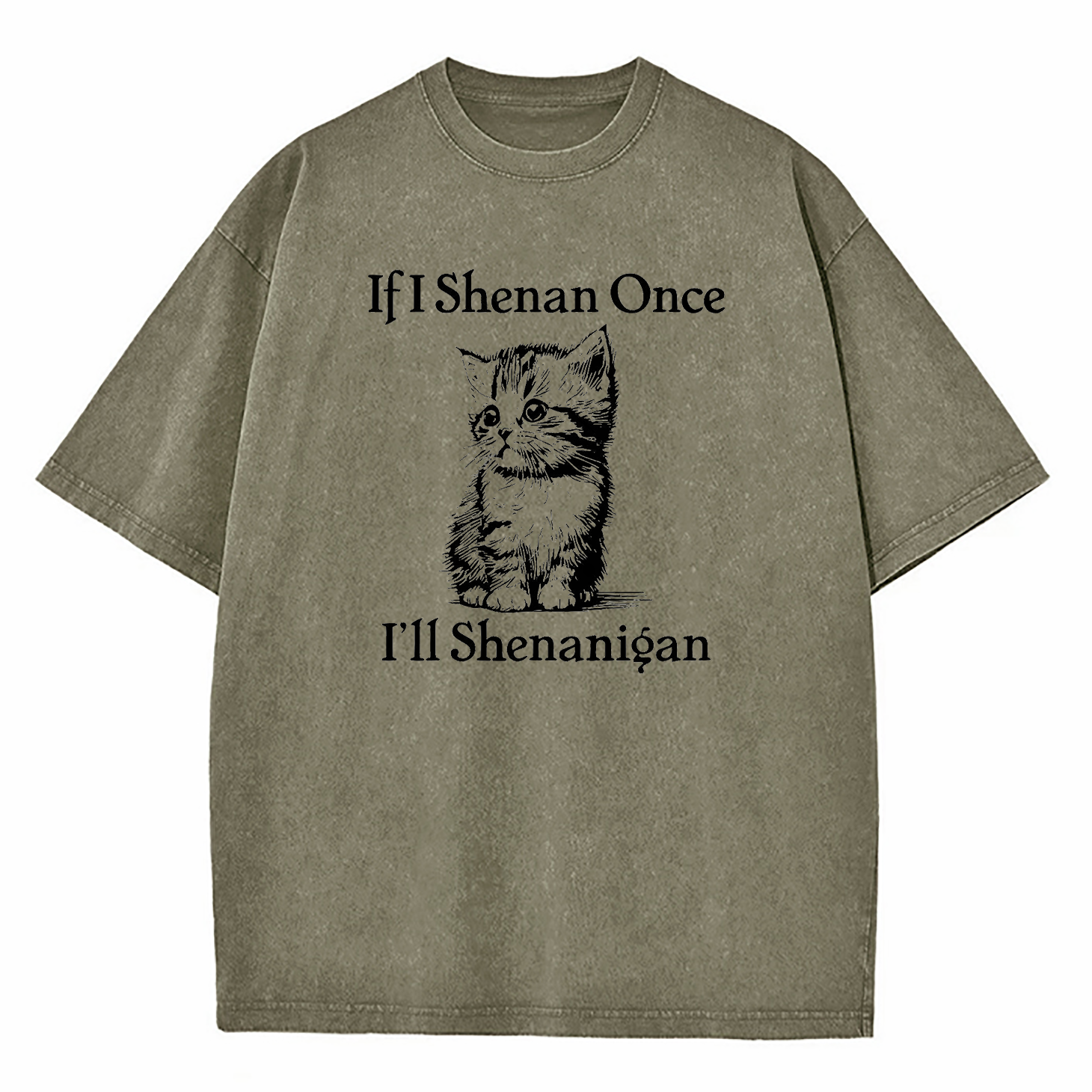  If I Shenan Once I'll Shenanigan Washed T-Shirt
