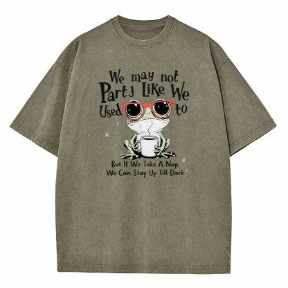 Funny Quote Nap Lover Washed T-Shirt