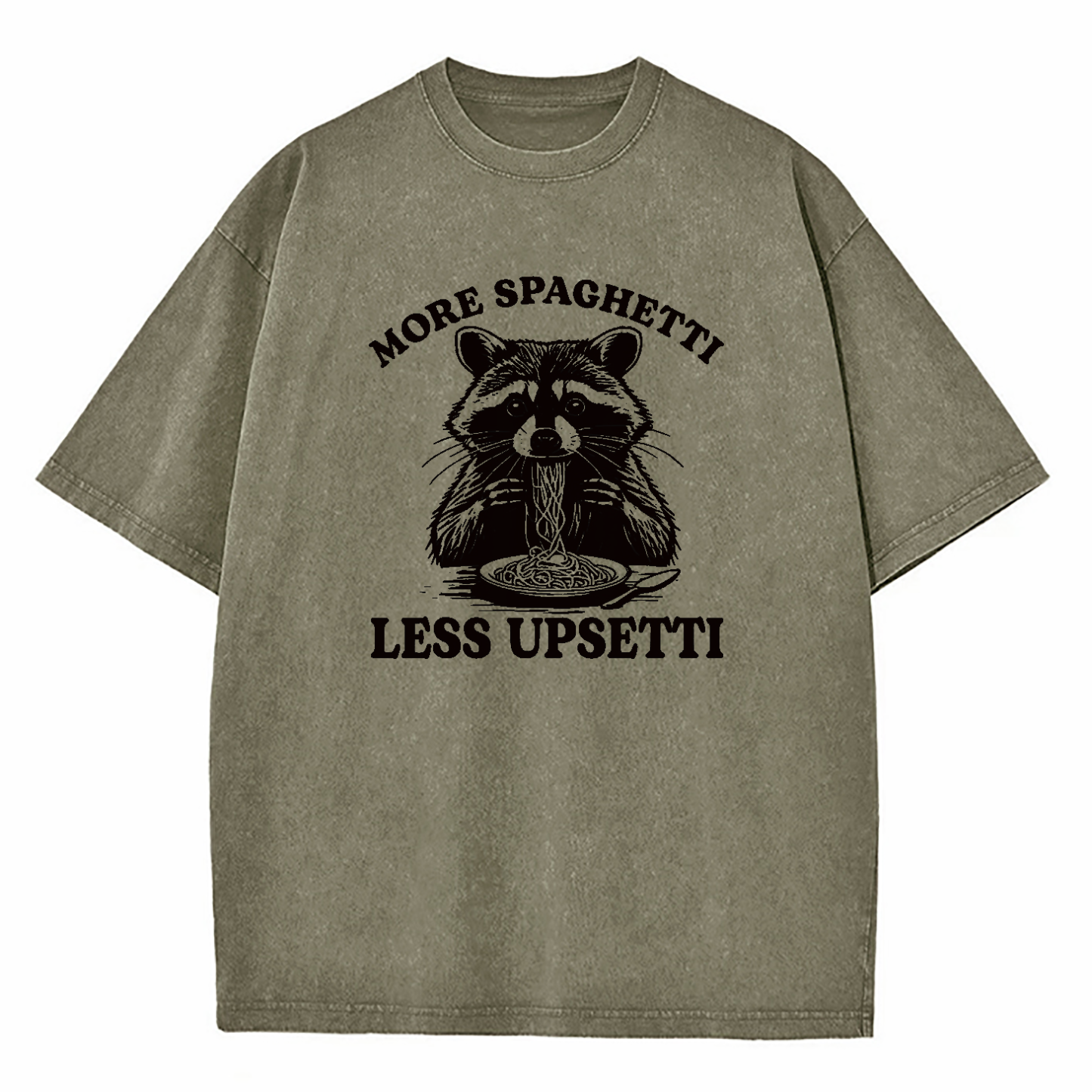 More Spaghetti Less Upsetti Washed T-Shirt