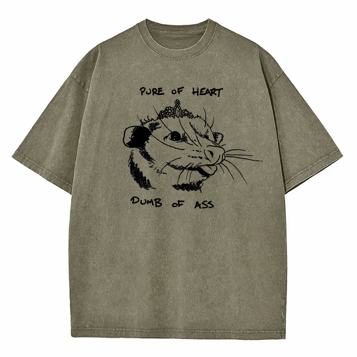 Pure Of Heart Dumb Of Ass Washed T-Shirt