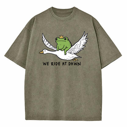 We Ride At Dawn Washed T-Shirt