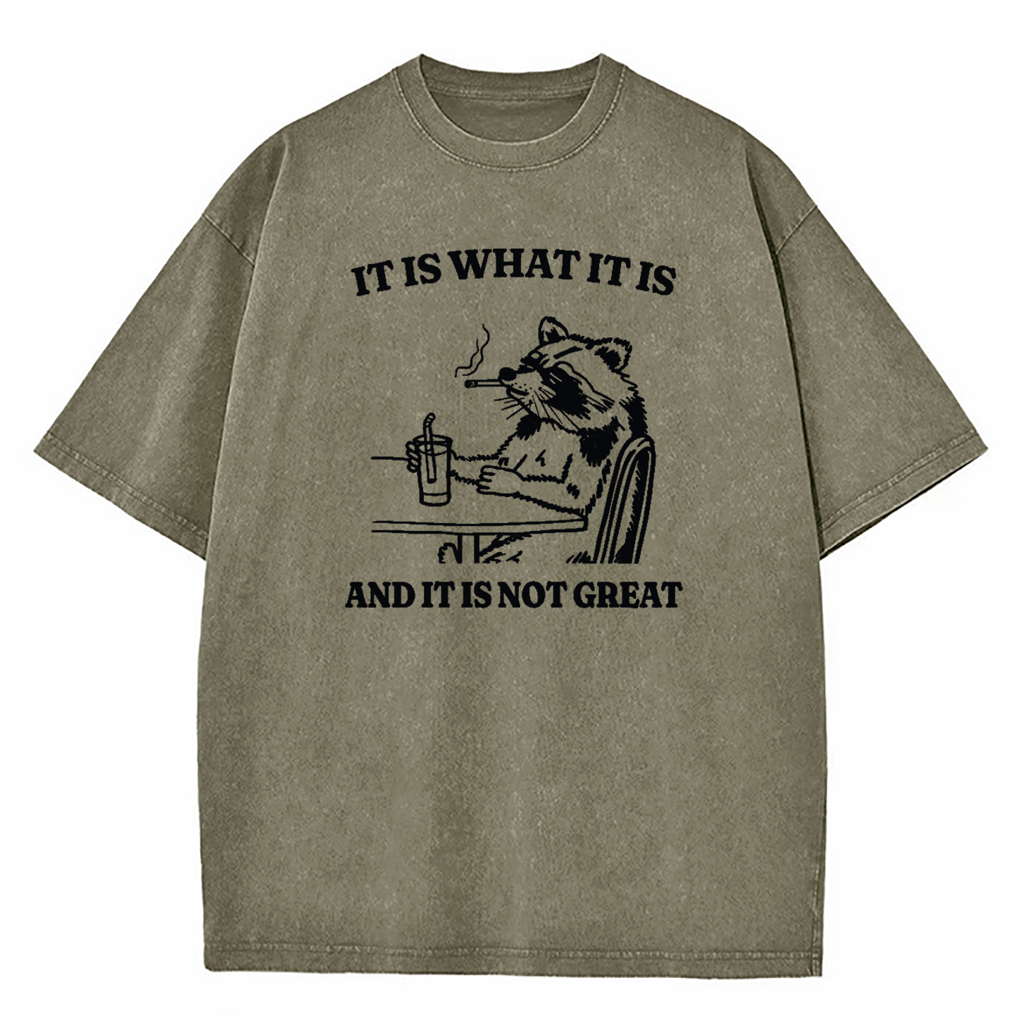 It Is What It Is Funny Washed T-Shirt