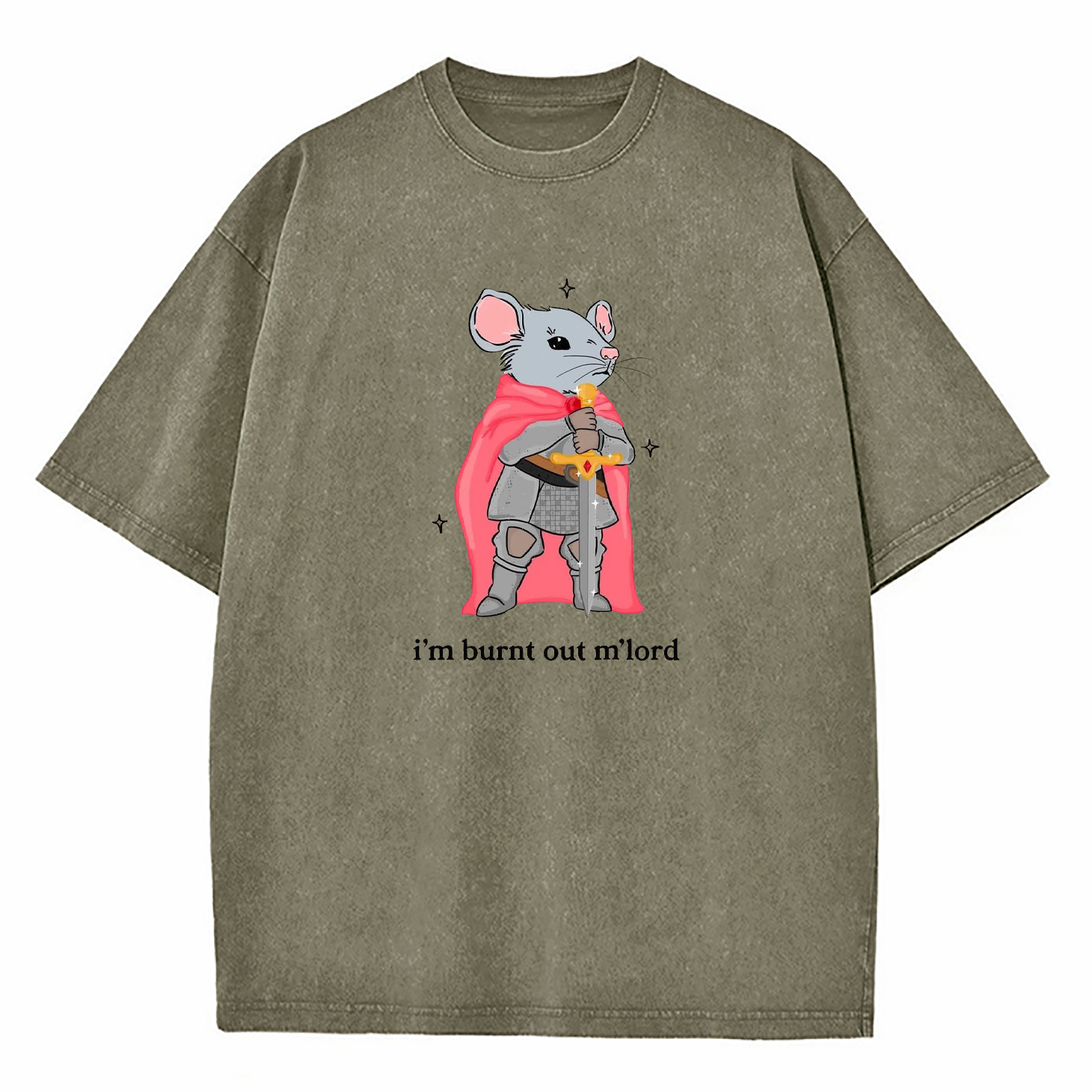 I'm Burnt Out M'lord Washed T-Shirt