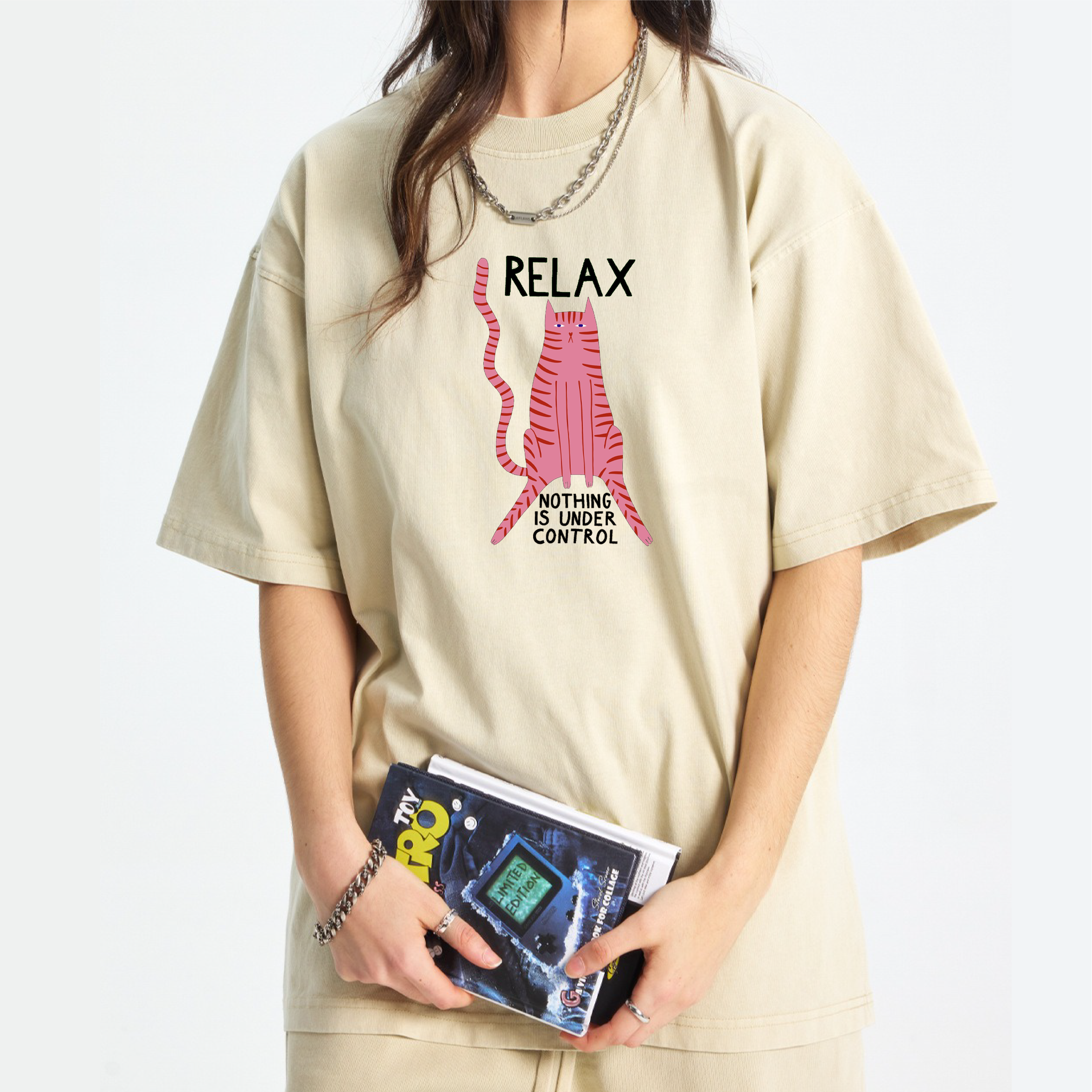 Relax Nothing Is Under Control Washed T-Shirt