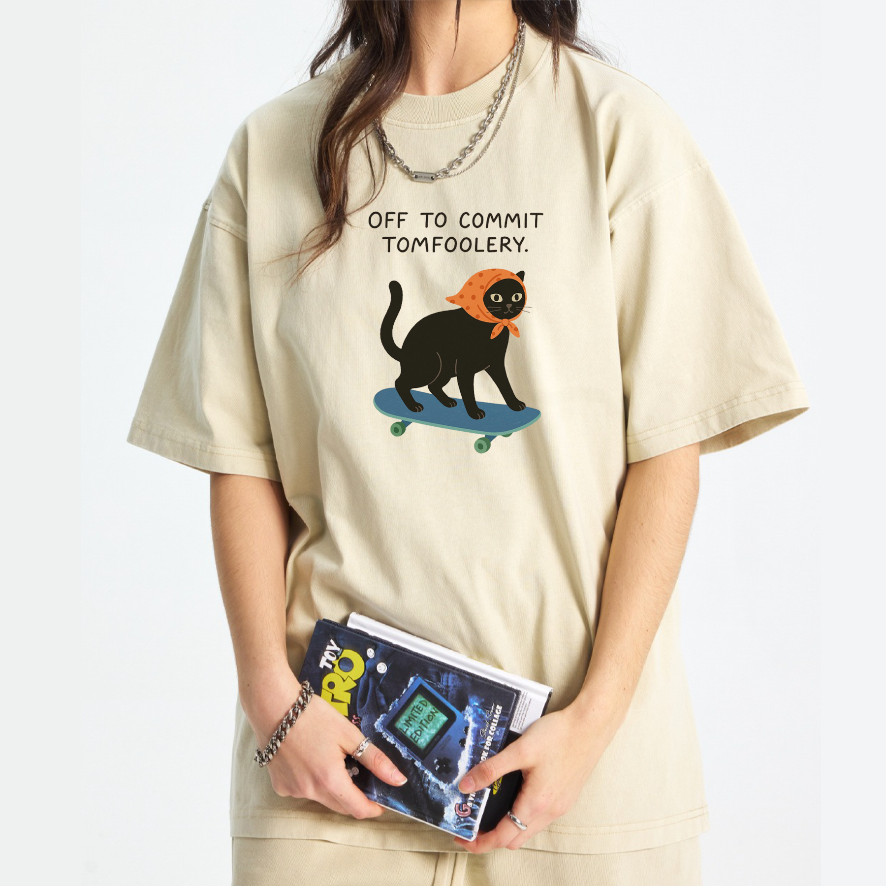 Off To Commit Tomfoolery Washed T-Shirt