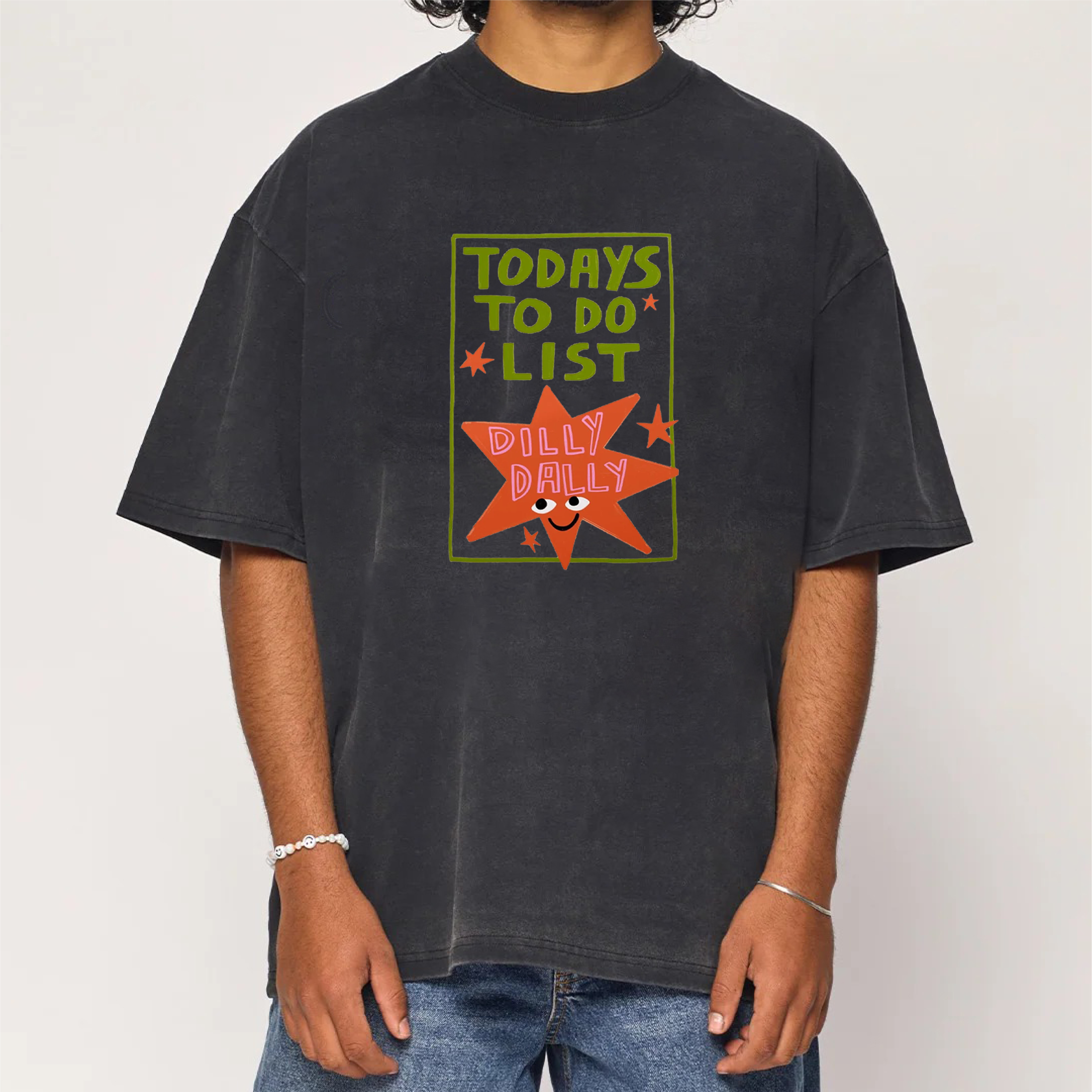 Today's To-Do List Dilly Dally Washed T-Shirt