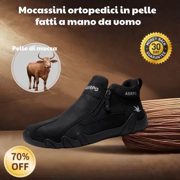 🐂 Scarpe da uomo in pelle di vitello prodotte in Australia 👞 Cucite a mano, impermeabili ✅ Supporto dell'arco plantare per alleviare il dolore - camminata confortevole