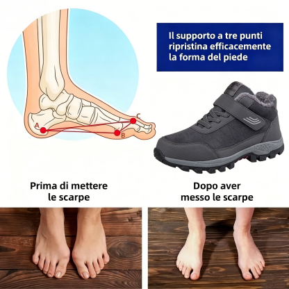 🔥Offerta a tempo limitato: 30% di sconto sulle scarpe invernali ortopediche - Impermeabili e calde🥾 Design ergonomico✅ Per un'esperienza di camminata più confortevole
