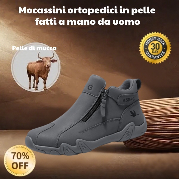 🐂 Scarpe da uomo in pelle di vitello prodotte in Australia 👞 Cucite a mano, impermeabili ✅ Supporto dell'arco plantare per alleviare il dolore - camminata confortevole