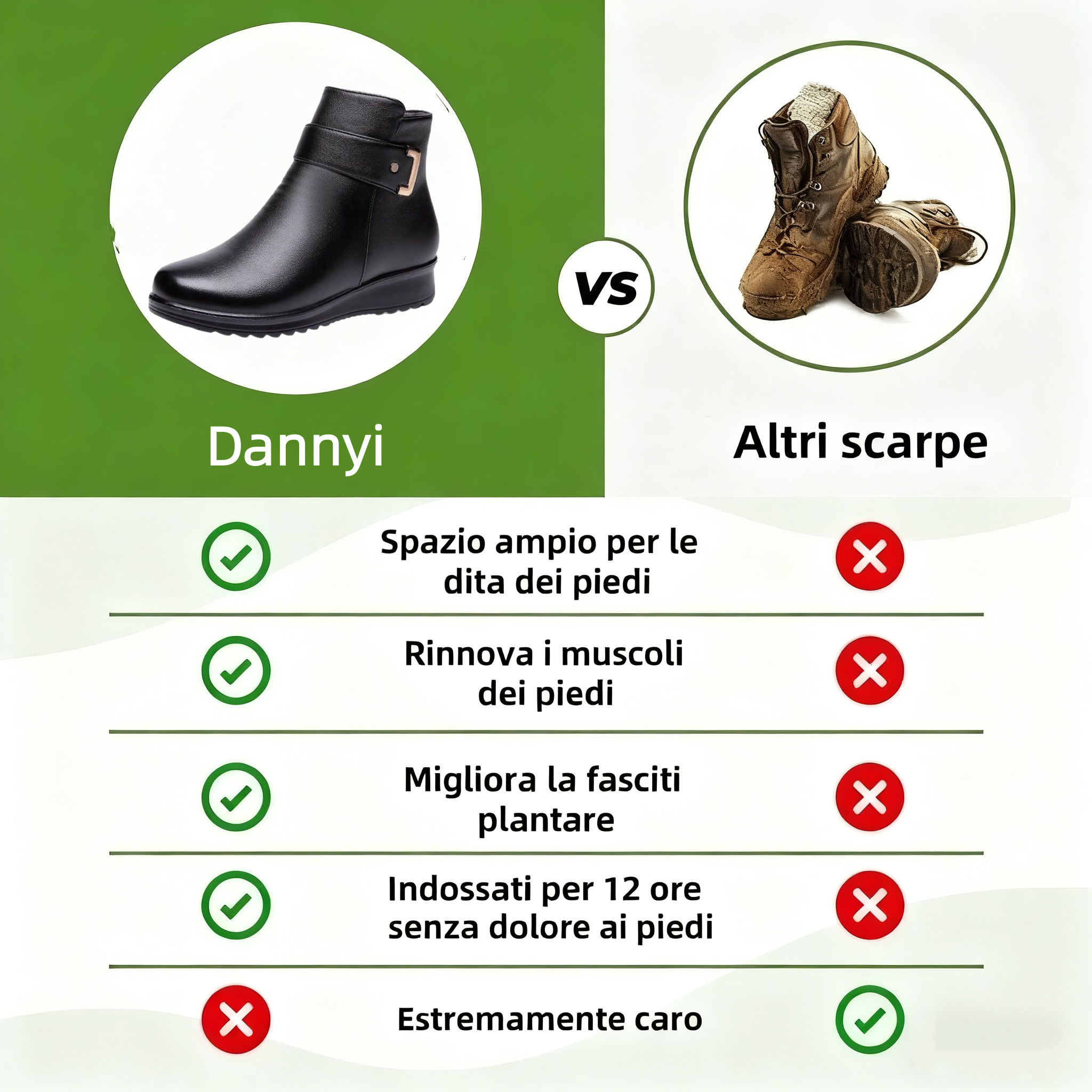 🔥Da un marchio australiano⏰ Scarpe ortopediche ergonomiche, impermeabili e in pelle per alleviare il dolore - nuova collezione invernale