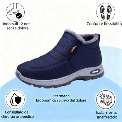 🔥Marchio australiano di lusso ⏰Scarpe ortopediche in pelle scamosciata - Scarpe ortopediche invernali ergonomiche🦶 - Alleviano il dolore ai piedi - Unisex