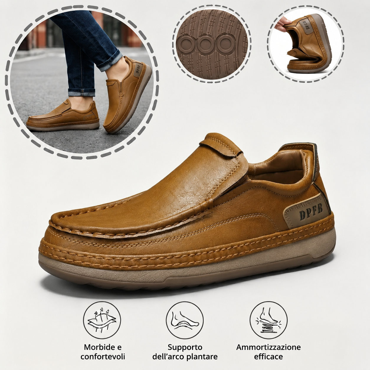 🔥Scarpe ortopediche dal design ergonomico⏰ Leggere e traspiranti👞 Gamma completa di taglie: cammina con sicurezza
