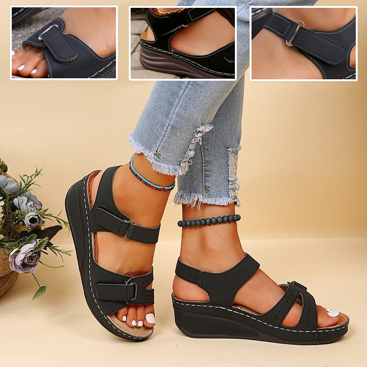 🎁Offerta a tempo limitato: 30% di sconto 🔴 Sandali da passeggio regolabili con tallone aperto 🦶 Eleganti e confortevoli per i problemi ai piedi ✅ Disponibili in diverse taglie