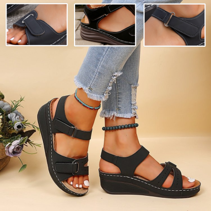 🎁Offerta a tempo limitato: 30% di sconto 🔴 Sandali da passeggio regolabili con tallone aperto 🦶 Eleganti e confortevoli per i problemi ai piedi ✅ Disponibili in diverse taglie