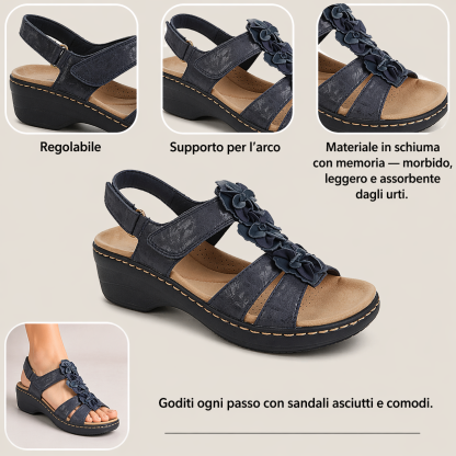 🔥 Sandali ortopedici estivi da donna — Supporto per l'arco plantare, tacco piatto — Ideali per chi soffre di fascite plantare — Facili, comodi e senza dolore a ogni passo ✅