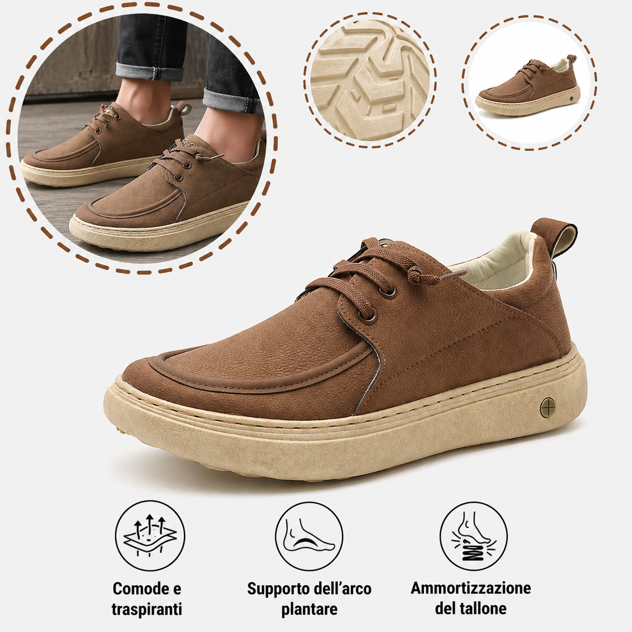 🔥 Scarpe da uomo in pelle di vitello, realizzate a mano in Australia 👞 Sollievo intelligente dal dolore, facili da indossare e da togliere ✅ Completamente correttive: impermeabili e antiscivolo