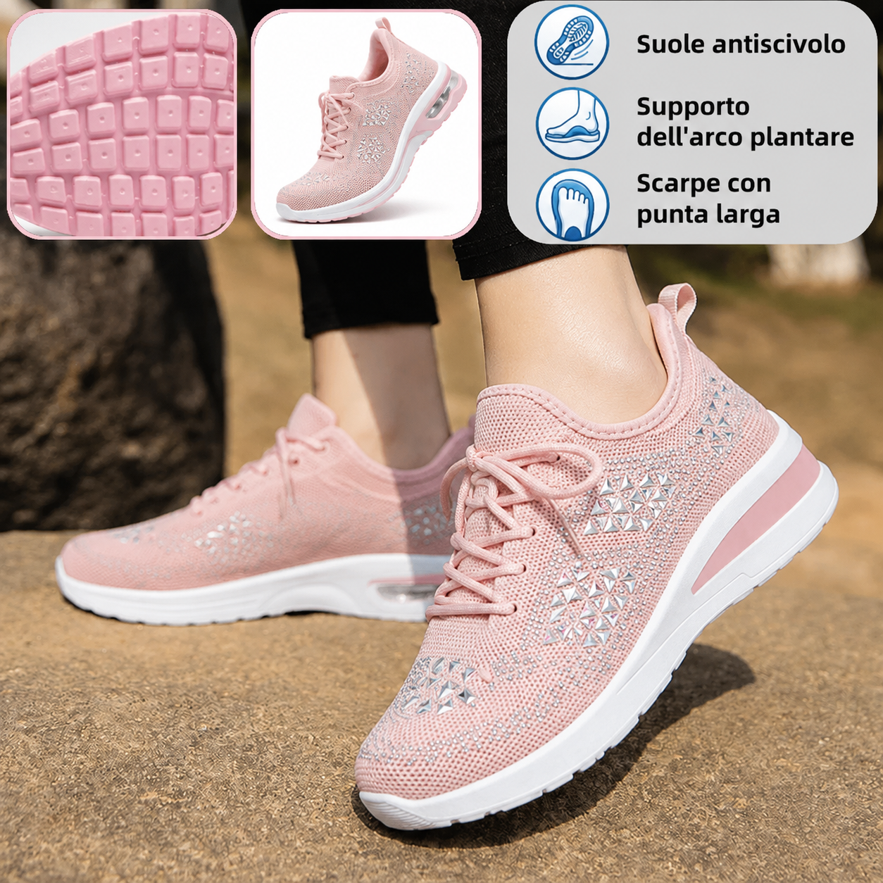 🎉Sconto del 30% oggi - non perdete l'occasione! ⏰ Scarpe estive ortopediche ergonomiche con supporto plantare 👞 Alleviano facilmente il dolore ai piedi