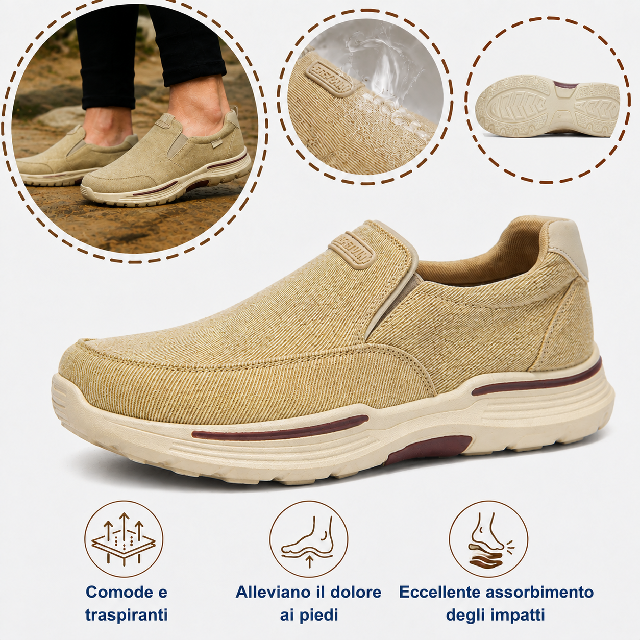 🎉Sconto del 30% oggi! ⏰ Da un marchio australiano di lusso ✅ Scarpe ortopediche realizzate con tessuto intrecciato ultra traspirante, morbide, comode e con un supporto eccellente 🦶 Alleviano il dolore ai piedi
