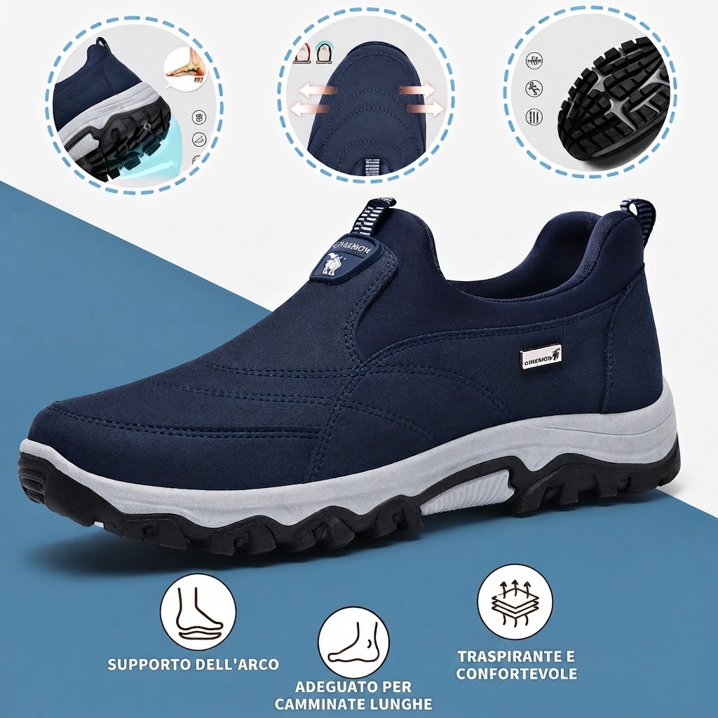 🔷Sconto del 30% oggi - Non perdete l'occasione! ⬛⏰ - Scarpe ortopediche in pelle scamosciata di un marchio australiano di lusso, morbide, comode e con un supporto eccellente 🦶 - Alleviano il dolore ai piedi