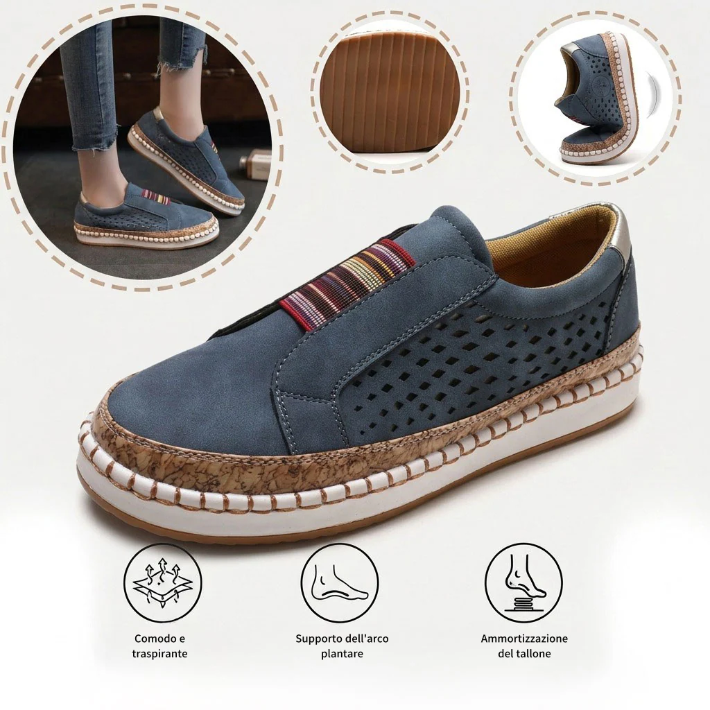 🎉Sconto del 30% oggi - non perdete l'occasione! ⏰ Scarpe estive ortopediche ergonomiche con supporto plantare 👞 Alleviano facilmente il dolore ai piedi