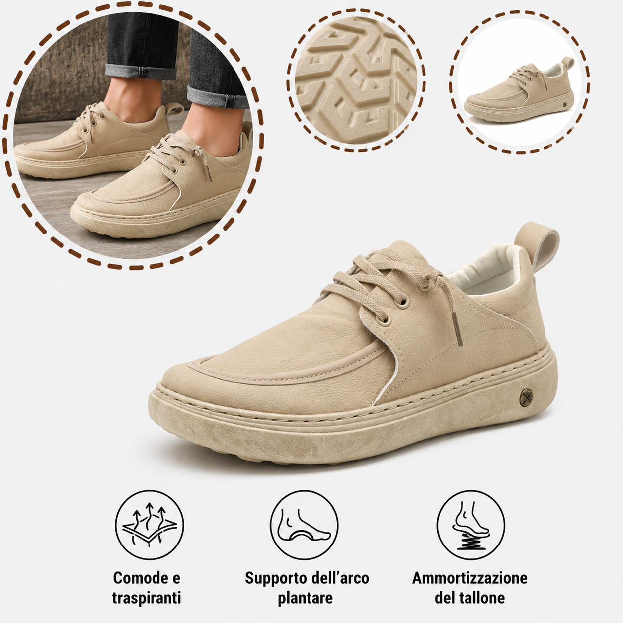 🔥 Scarpe da uomo in pelle di vitello, realizzate a mano in Australia 👞 Sollievo intelligente dal dolore, facili da indossare e da togliere ✅ Completamente correttive: impermeabili e antiscivolo