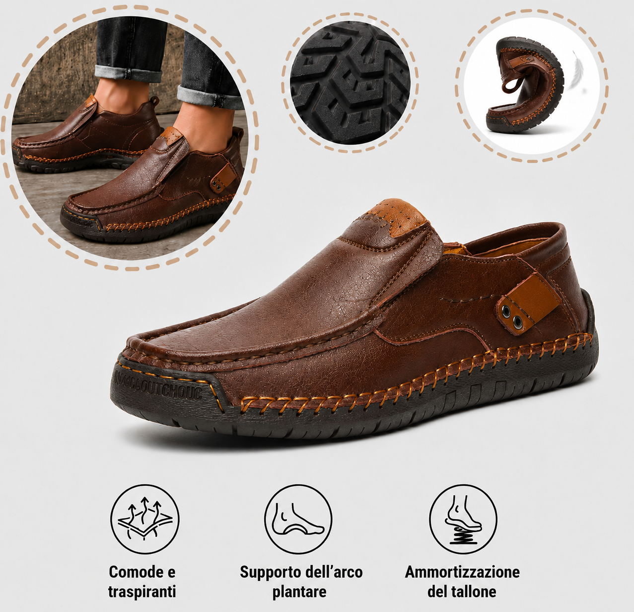 ⏰Sconto del 70% per un periodo limitato: non perdere questa opportunità🔥Scarpe ortopediche impermeabili ed eleganti da uomo👞: migliorano la postura e consentono di camminare e stare in piedi senza dolore