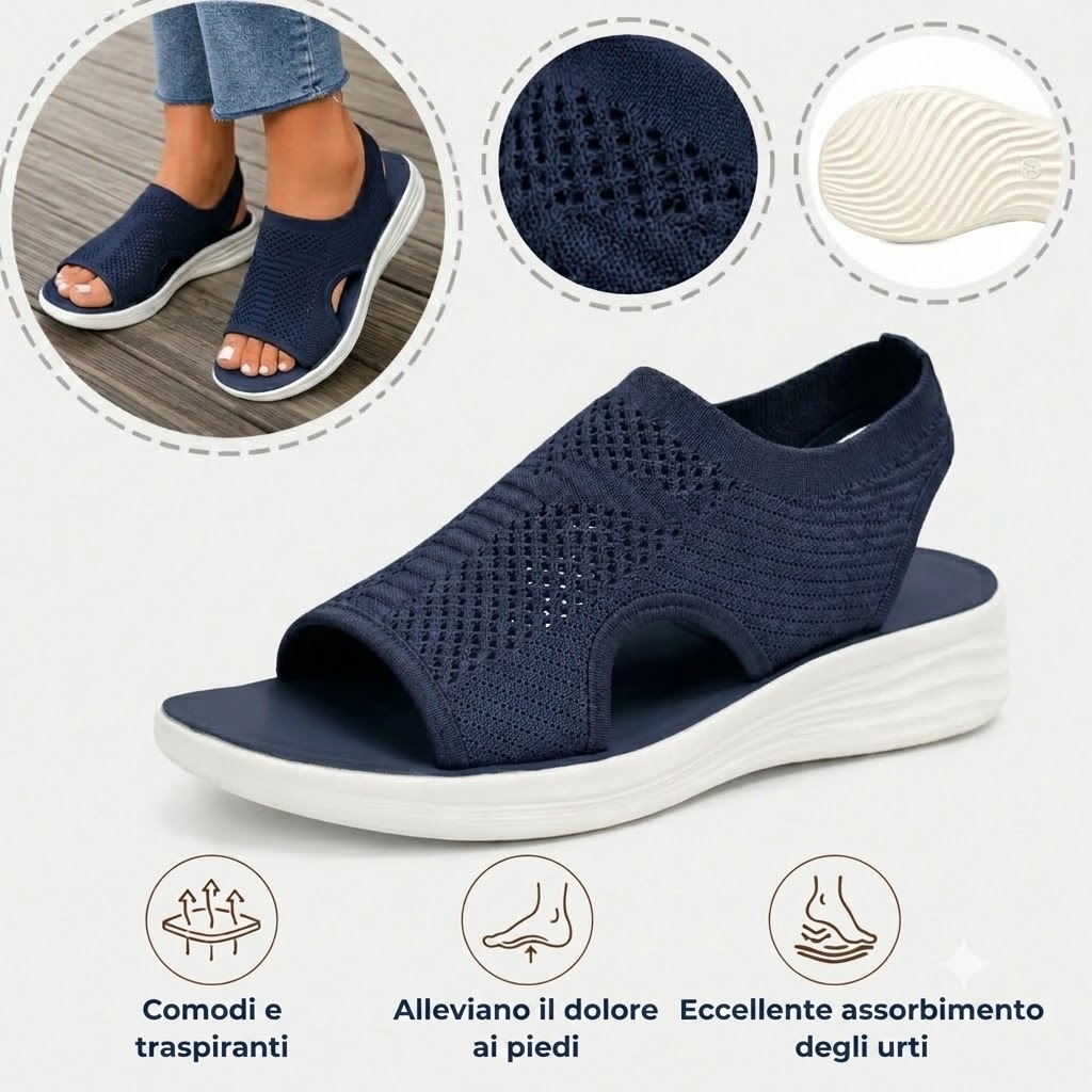 🔥 Sandali da donna comodi | Supporto ergonomico 👡 Disponibili in tutte le taglie: cammina con sicurezza ✅ Perfetti per le calde giornate estive