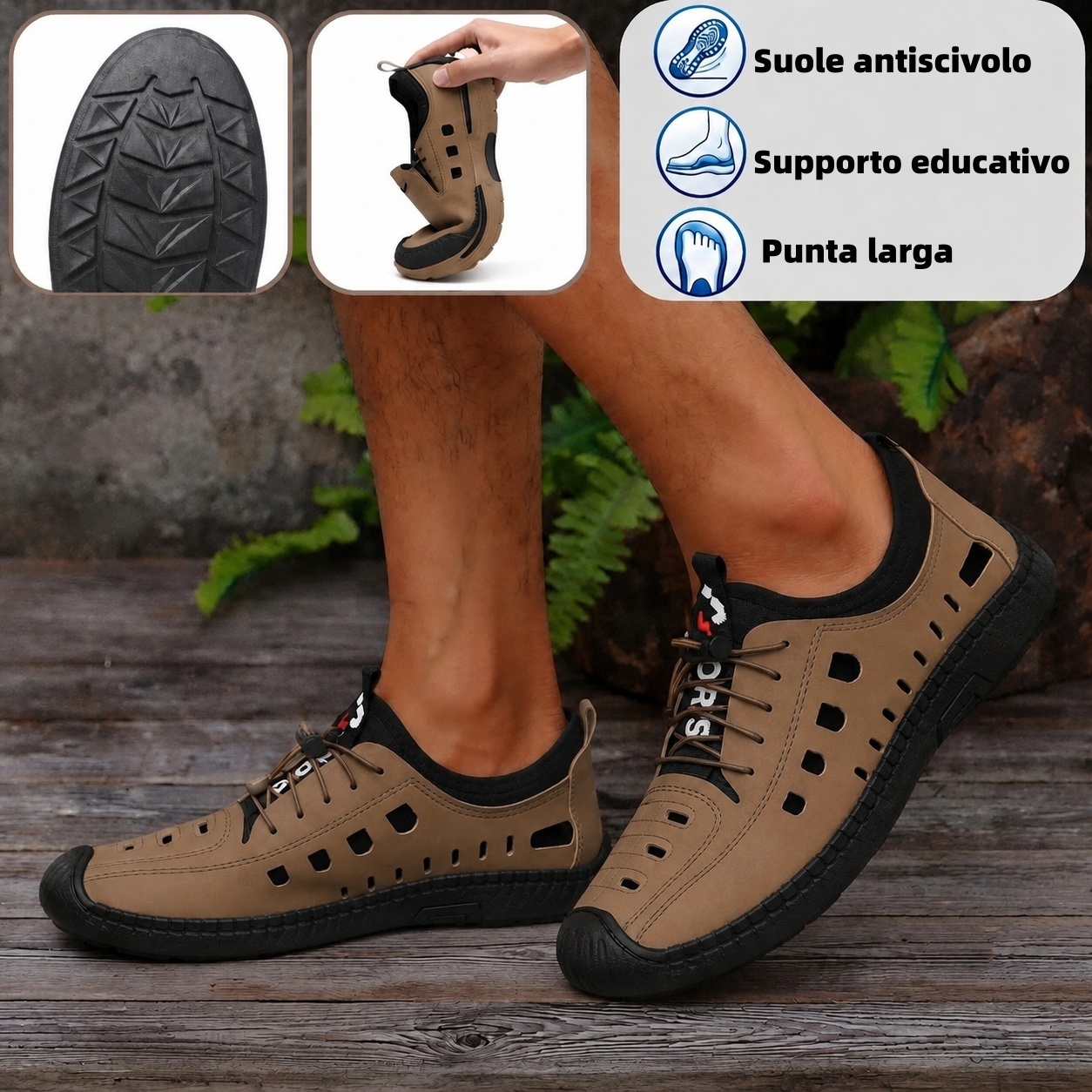 🐂 Scarpe da uomo in pelle di vitello, cucite a mano in Australia 👞 Sollievo dal dolore intelligente tramite intelligenza artificiale, facili da indossare e da togliere ✅ Correttive a tutto tondo- impermeabili e antiscivolo