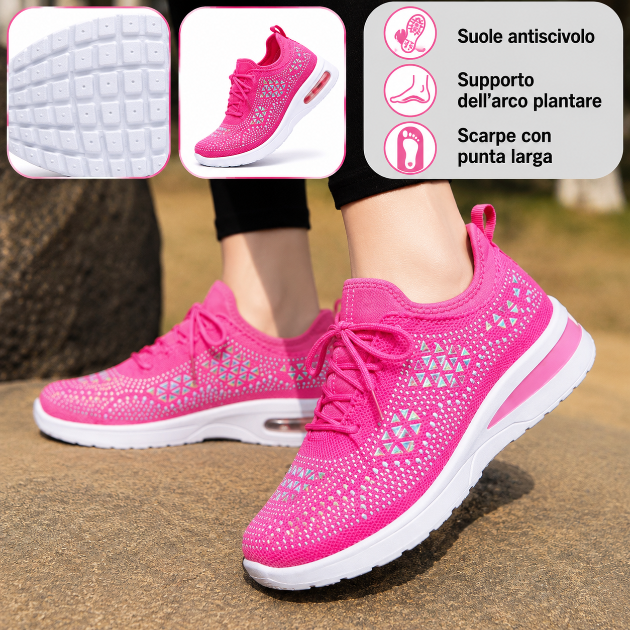🎉Sconto del 30% oggi - non perdete l'occasione! ⏰ Scarpe estive ortopediche ergonomiche con supporto plantare 👞 Alleviano facilmente il dolore ai piedi