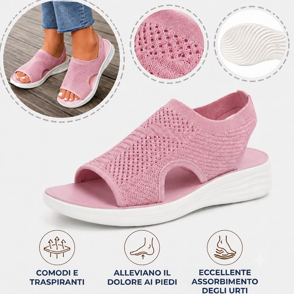 🔥 Sandali da donna comodi | Supporto ergonomico 👡 Disponibili in tutte le taglie: cammina con sicurezza ✅ Perfetti per le calde giornate estive