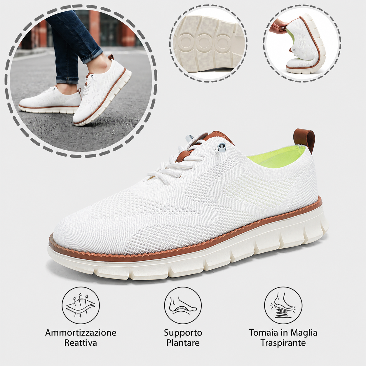 🎉Sconto del 30% oggi - non perdete l'occasione! ⏰ Scarpe estive ortopediche ergonomiche con supporto plantare 👞 Alleviano facilmente il dolore ai piedi