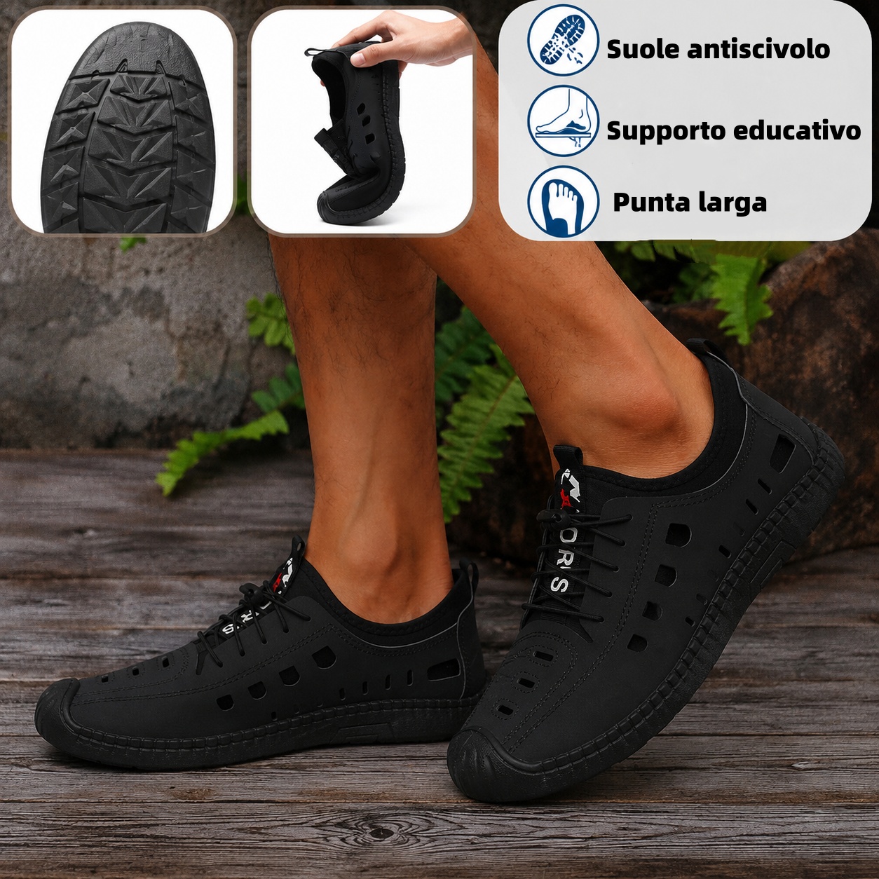 🐂 Scarpe da uomo in pelle di vitello, cucite a mano in Australia 👞 Sollievo dal dolore intelligente tramite intelligenza artificiale, facili da indossare e da togliere ✅ Correttive a tutto tondo- impermeabili e antiscivolo