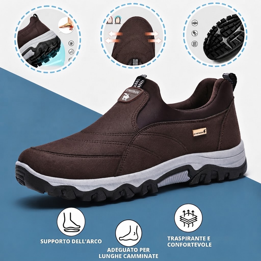 🔷Sconto del 30% oggi - Non perdete l'occasione! ⬛⏰ - Scarpe ortopediche in pelle scamosciata di un marchio australiano di lusso, morbide, comode e con un supporto eccellente 🦶 - Alleviano il dolore ai piedi