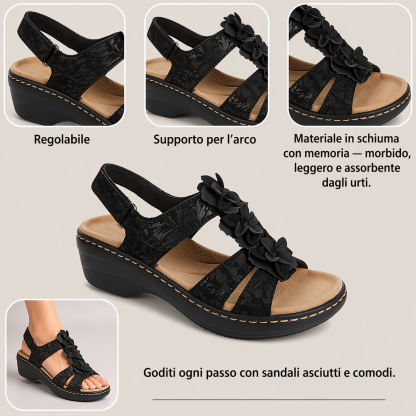 🔥 Sandali ortopedici estivi da donna — Supporto per l'arco plantare, tacco piatto — Ideali per chi soffre di fascite plantare — Facili, comodi e senza dolore a ogni passo ✅