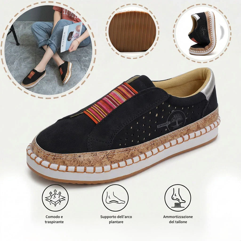 🎉Sconto del 30% oggi - non perdete l'occasione! ⏰ Scarpe estive ortopediche ergonomiche con supporto plantare 👞 Alleviano facilmente il dolore ai piedi