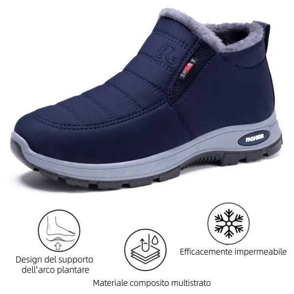 🔥Scarpe ortopediche in pelle scamosciata di un marchio australiano di lusso⏰ - Scarpe ortopediche invernali ergonomiche🦶 - Alleviano il dolore ai piedi - Unisex