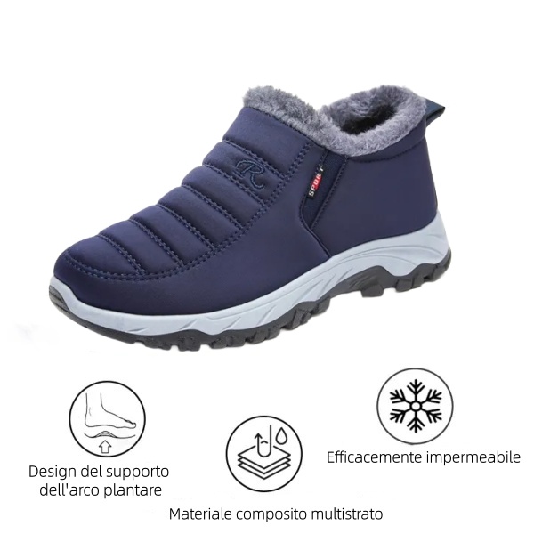 🔥Scarpe ortopediche in pelle scamosciata di un marchio australiano di lusso⏰ - Scarpe ortopediche invernali ergonomiche🦶 - Alleviano il dolore ai piedi - Unisex