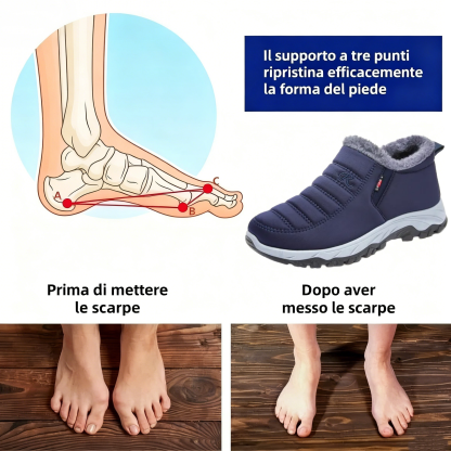 🔥Scarpe ortopediche in pelle scamosciata di un marchio australiano di lusso⏰ - Scarpe ortopediche invernali ergonomiche🦶 - Alleviano il dolore ai piedi - Unisex