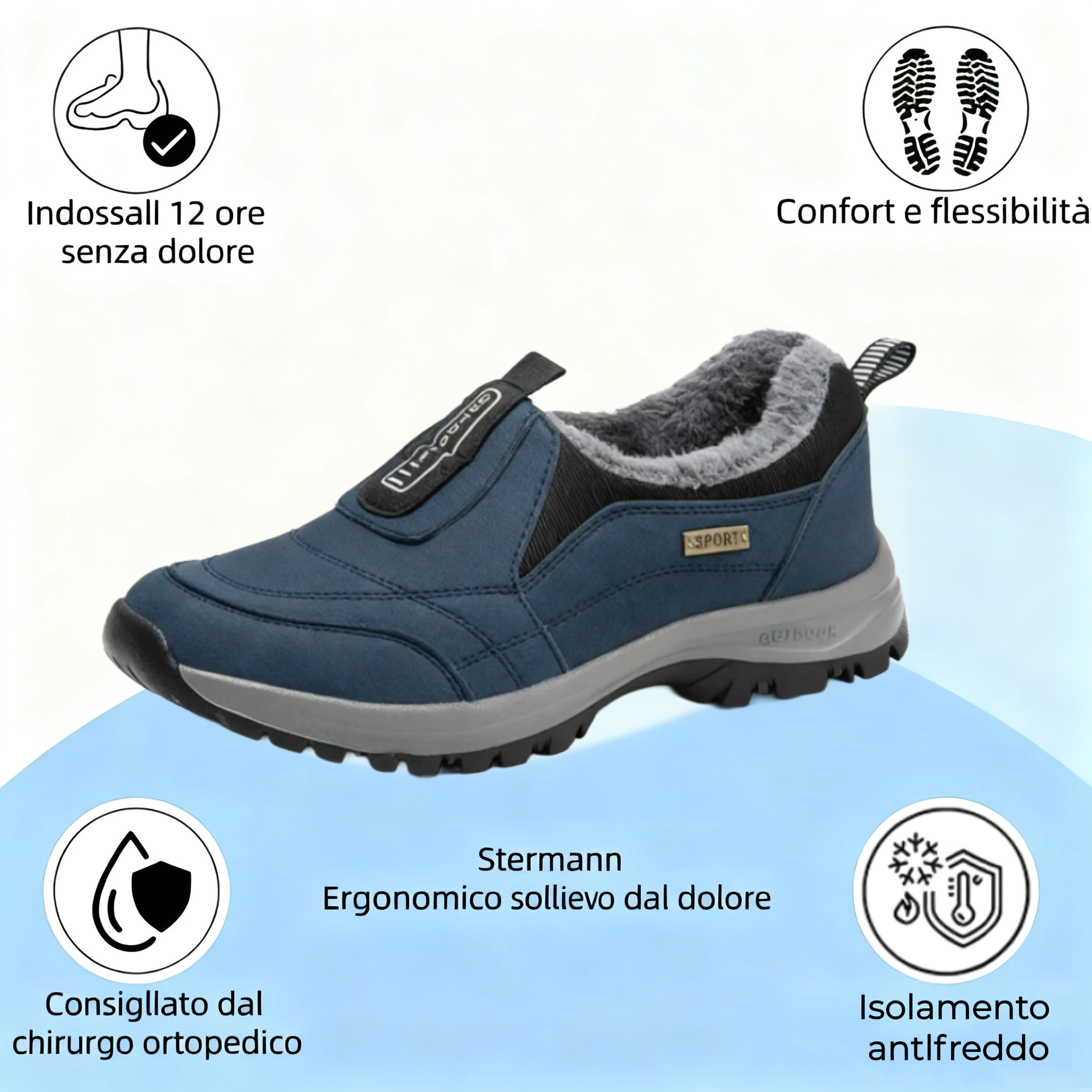 🔷Sconto del 70% oggi - non perdertelo ⬛ ⏰ - Plantari invernali in pelle scamosciata morbidi, comodi e di supporto di un marchio australiano di lusso 🦶 - Allevia il dolore ai piedi