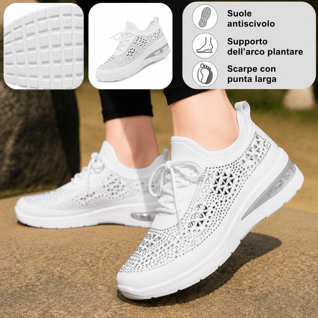 🎉Sconto del 30% oggi - non perdete l'occasione! ⏰ Scarpe estive ortopediche ergonomiche con supporto plantare 👞 Alleviano facilmente il dolore ai piedi