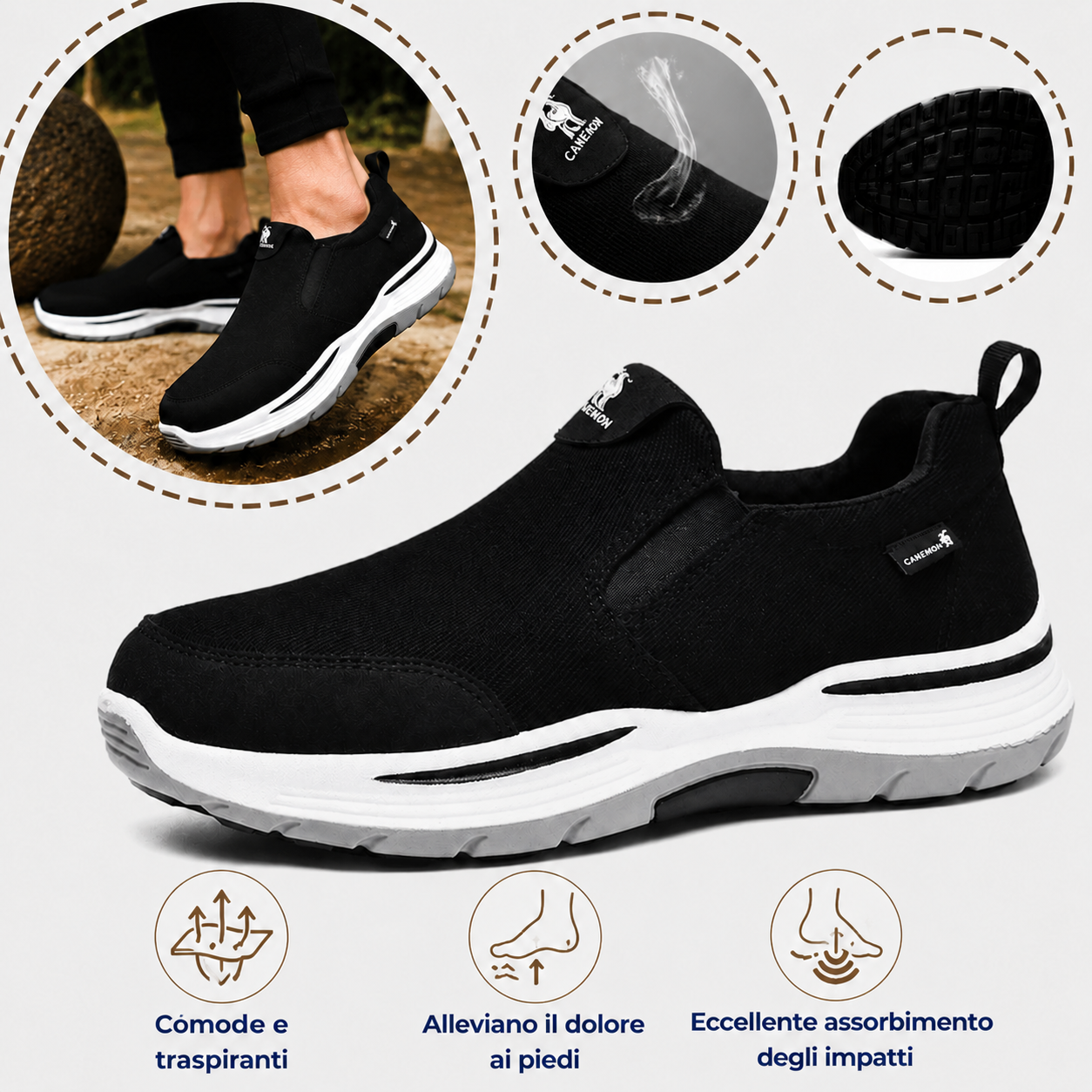 🔥 Scarpe ortopediche da uomo australiane, fatte a mano 👞 Sollievo intelligente dal dolore, facili da indossare e da togliere ✅ Impermeabili e antiscivolo - Ampia gamma di taglie