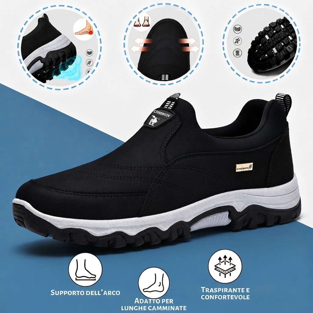 🔷Sconto del 30% oggi - Non perdete l'occasione! ⬛⏰ - Scarpe ortopediche in pelle scamosciata di un marchio australiano di lusso, morbide, comode e con un supporto eccellente 🦶 - Alleviano il dolore ai piedi