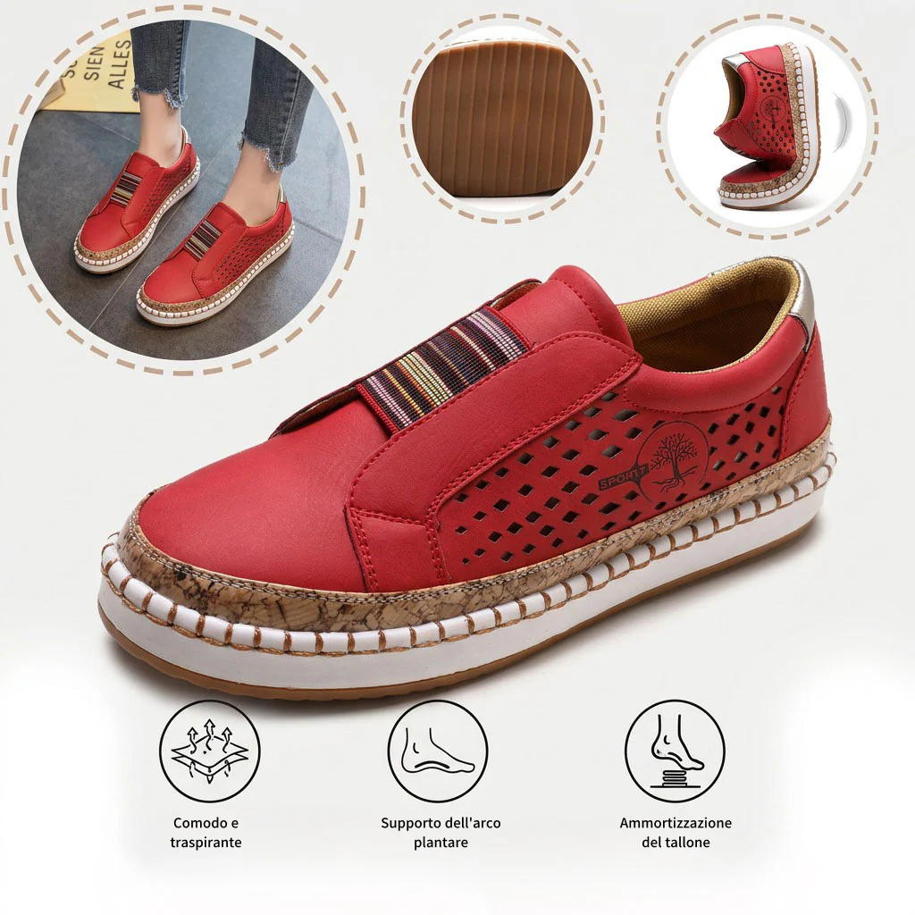 🎉Sconto del 30% oggi - non perdete l'occasione! ⏰ Scarpe estive ortopediche ergonomiche con supporto plantare 👞 Alleviano facilmente il dolore ai piedi
