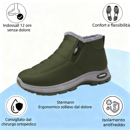 🔥Marchio australiano di lusso ⏰Scarpe ortopediche in pelle scamosciata - Scarpe ortopediche invernali ergonomiche🦶 - Alleviano il dolore ai piedi - Unisex