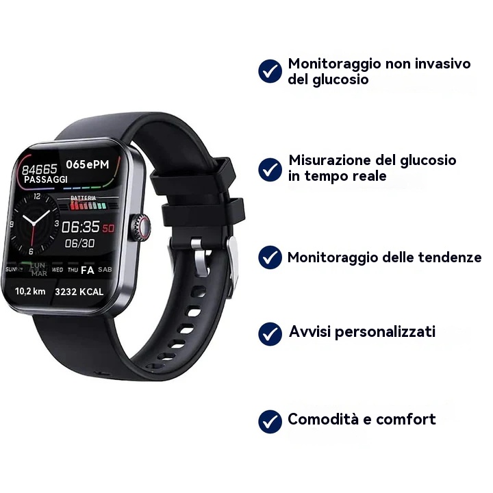 Nuovo orologio per il monitoraggio della glicemia