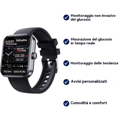 Nuovo orologio per il monitoraggio della glicemia