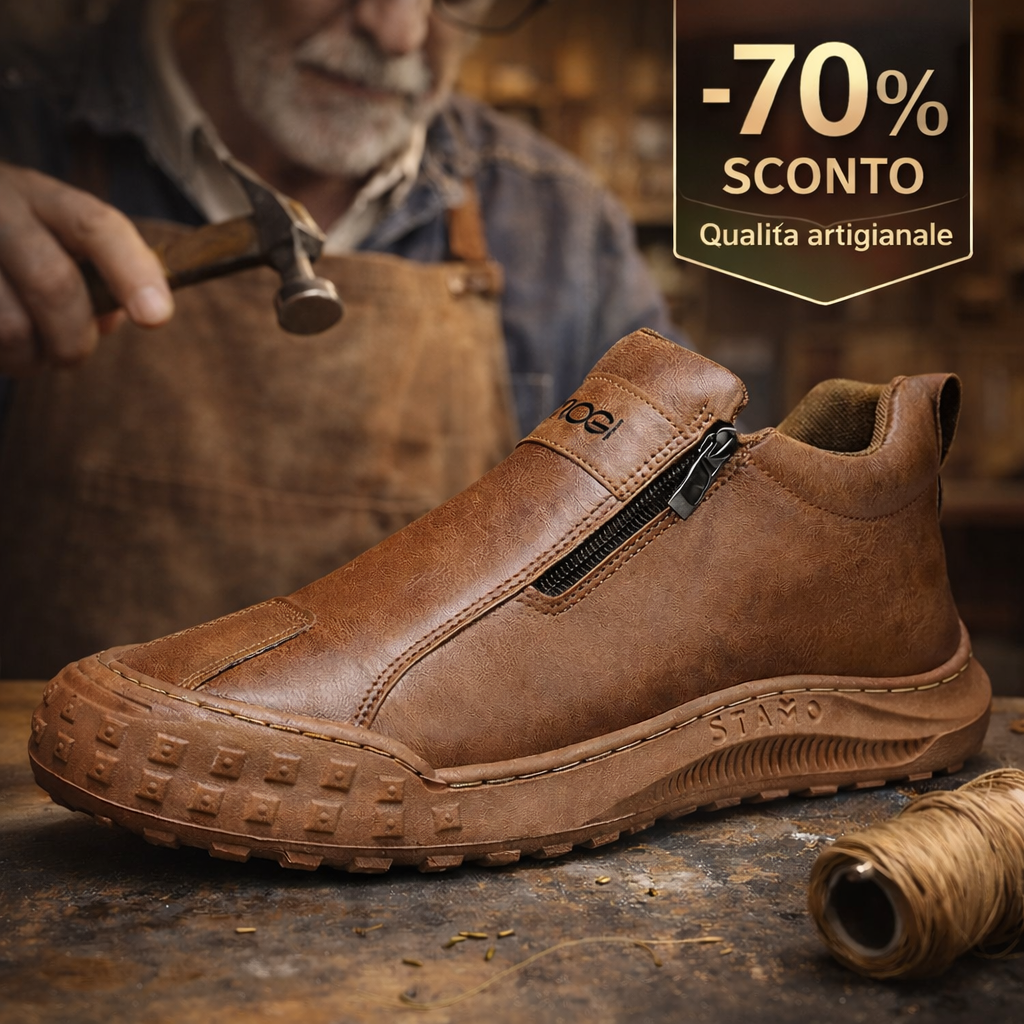 🔴Adatto per le passeggiate e gli spostamenti quotidiani👨‍🍼 per uomini over 45 che non vogliono rinunciare allo stile: scarpe da uomo in pelle antiscivolo, impermeabili e comode