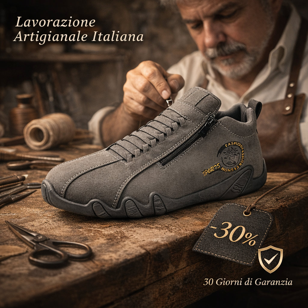 ⏰Sconto del 30% oggi, non lasciartelo sfuggire! 🔥 Scarpe ortopediche da uomo, realizzate a mano in vera pelle 🐂 Impermeabili e antiscivolo ✅ Supporto dell'arco plantare per un comfort che dura tutto il giorno