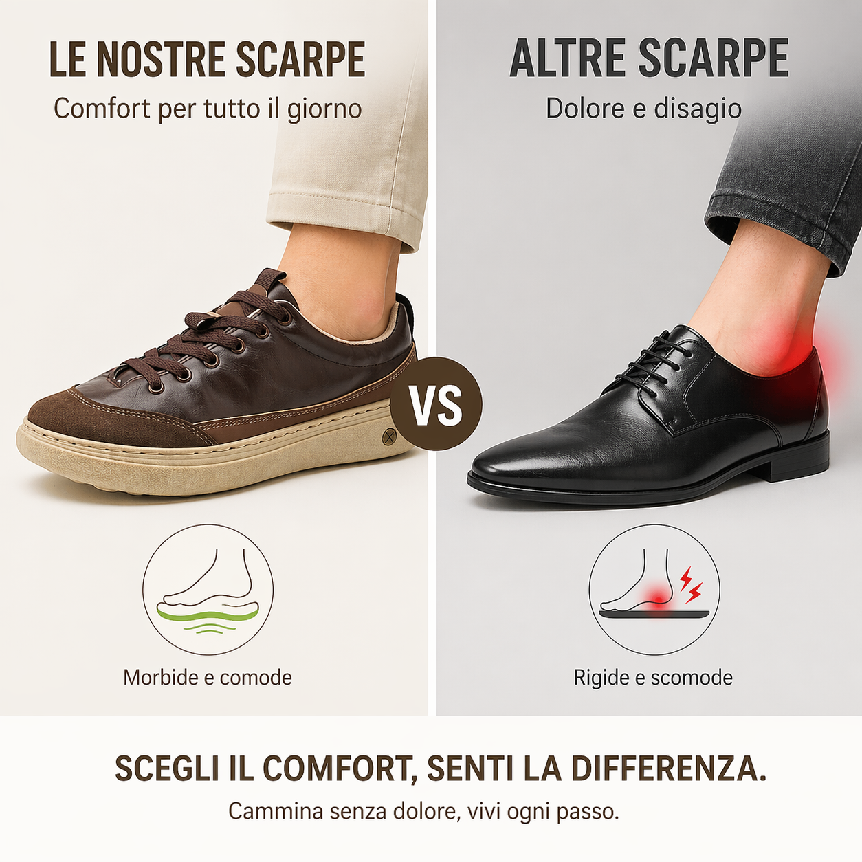 ⏰ Sconto del 30% oggi! Non perdete l'occasione! 🔥 Scarpe ortopediche da uomo australiane fatte a mano 👞 Materiale ultraleggero, facili da indossare e togliere ✅ Impermeabili e antiscivolo - Disponibili in tutte le taglie
